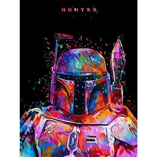 Star Wars - Boba Fett 30*40CM(Canvas) Full Round Drill Diamond Painting