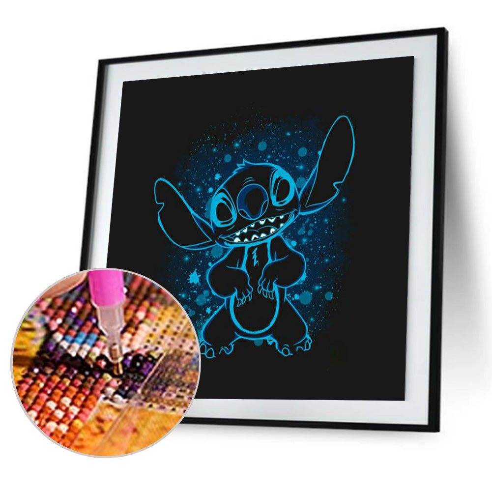 Disney Cartoon Silhouette 30*30CM(Canvas) Full Round Drill Diamond Painting