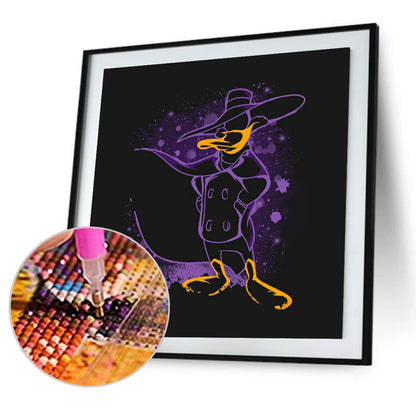 Disney Cartoon Silhouette 30*30CM(Canvas) Full Round Drill Diamond Painting