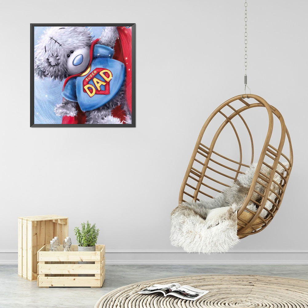 Toy Bear 30*30CM(Canvas) Full Round Drill Diamond Painting