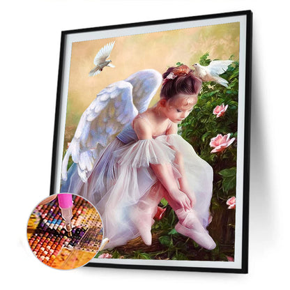 Angel 30*40CM(Canvas) Full Round Drill Diamond Painting