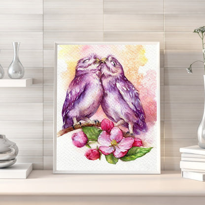 Couple Owl - Full Square Drill Diamond Painting 40*50CM