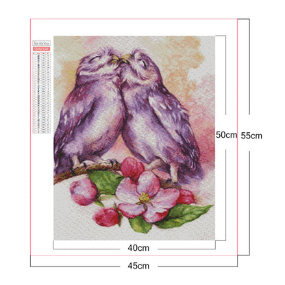 Couple Owl - Full Square Drill Diamond Painting 40*50CM