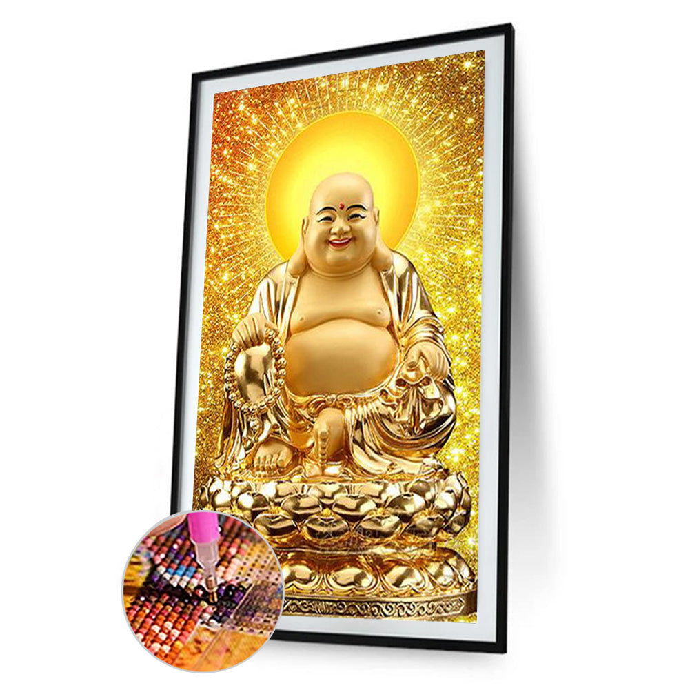 Buddha'S Light Shines 40*70CM(Canvas) Full Round Drill Diamond Painting