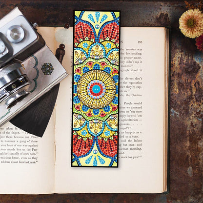 5D DIY Diamond Painting Leather Bookmark Mandala Mosaic Tassel Book Crafts