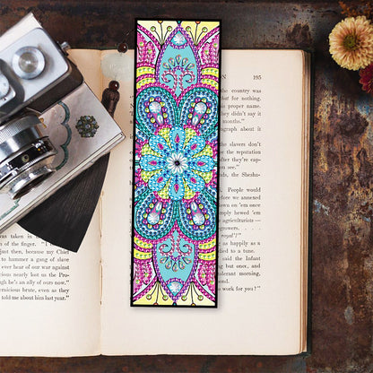 5D DIY Diamond Painting Leather Bookmark Mandala Mosaic Tassel Book Crafts