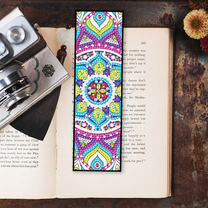 5D DIY Diamond Painting Leather Bookmark Mandala Mosaic Tassel Book Crafts