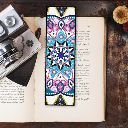 5D DIY Diamond Painting Leather Bookmark Mandala Mosaic Tassel Book Crafts