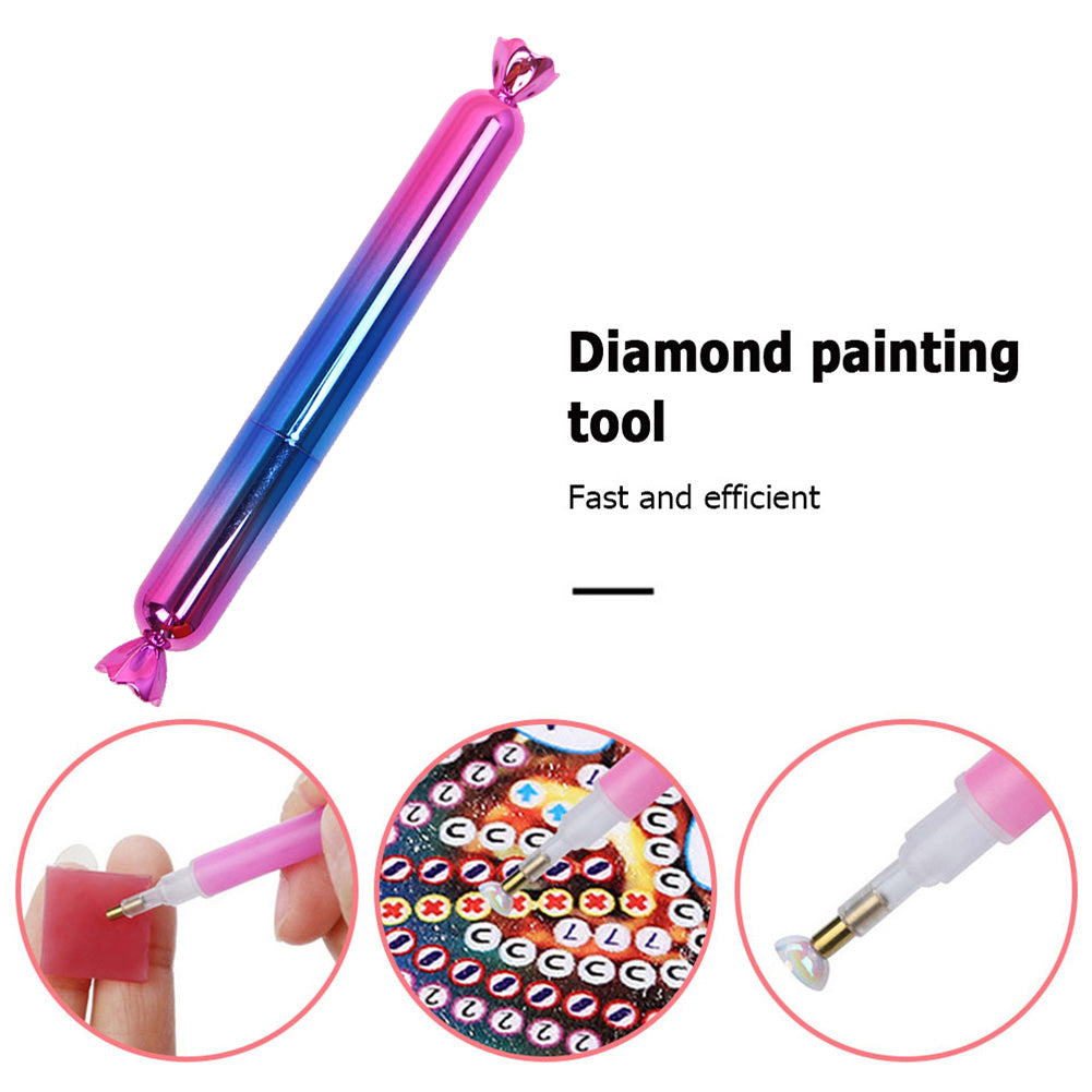 5D Point Drill Pen Candy Shape Diamond Painting DIY Crafts Nail Art Tools