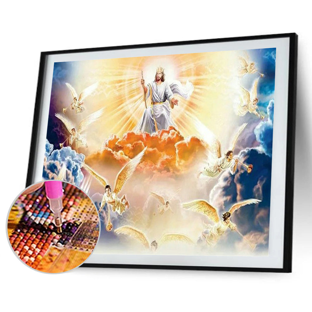 Jesus 40*30CM(Canvas) Full Round Drill Diamond Painting