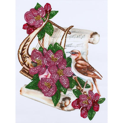 Musical Instrument Flowers - Special Shaped Drill Diamond Paiting 30*40CM