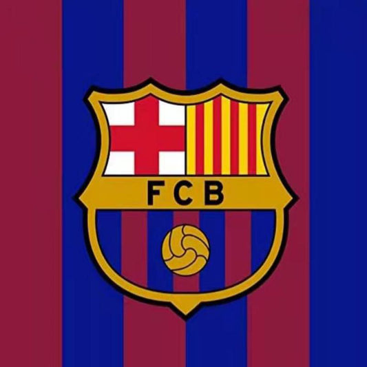 Barcelona Emblem 50*50CM(Canvas) Full Round Drill Diamond Painting