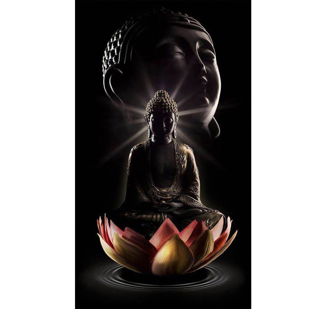 Buddha'S Light Shines 40*70CM(Canvas) Full Round Drill Diamond Painting