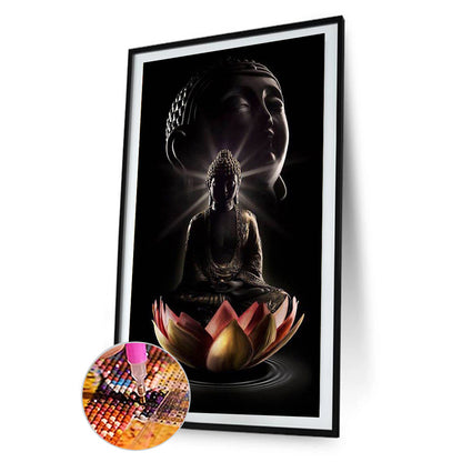 Buddha'S Light Shines 40*70CM(Canvas) Full Round Drill Diamond Painting