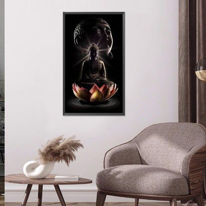 Buddha'S Light Shines 40*70CM(Canvas) Full Round Drill Diamond Painting