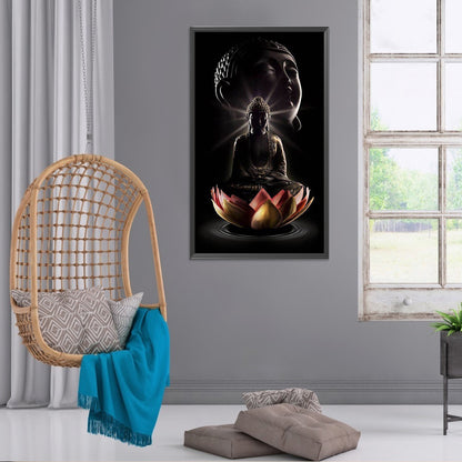 Buddha'S Light Shines 40*70CM(Canvas) Full Round Drill Diamond Painting