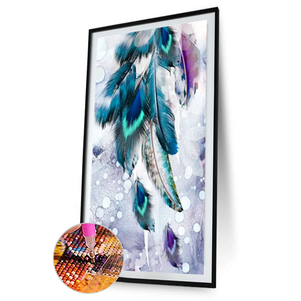 Feather 40*80CM(Canvas) Full Round Drill Diamond Painting