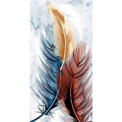 Feather 40*80CM(Canvas) Full Round Drill Diamond Painting