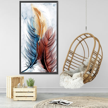 Feather 40*80CM(Canvas) Full Round Drill Diamond Painting