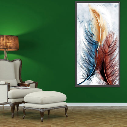 Feather 40*80CM(Canvas) Full Round Drill Diamond Painting