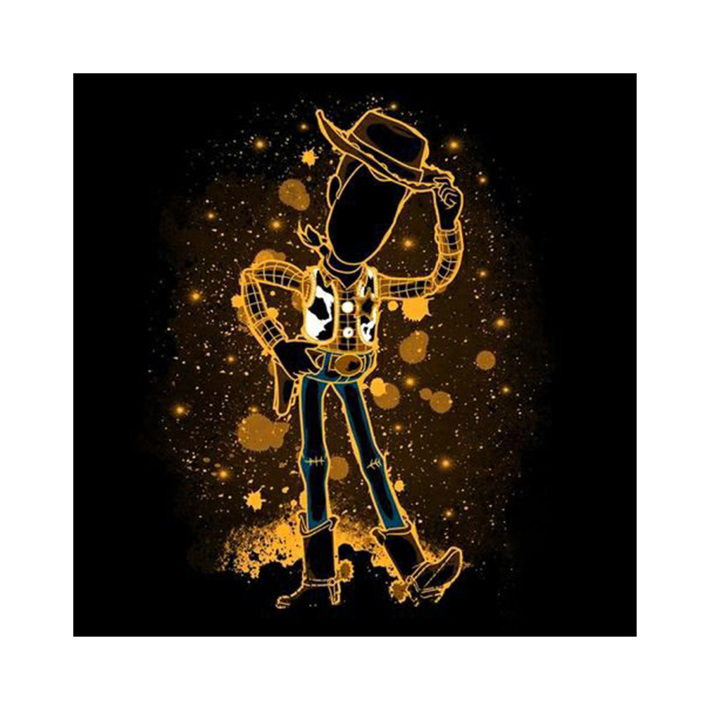 Disney Cartoon Silhouette 30*30CM(Canvas) Full Round Drill Diamond Painting