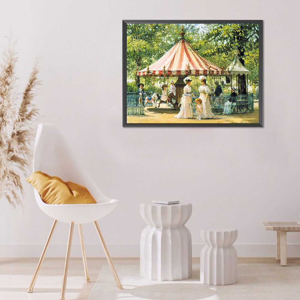 Dame Playground 50*40CM(Canvas) Full Round Drill Diamond Painting