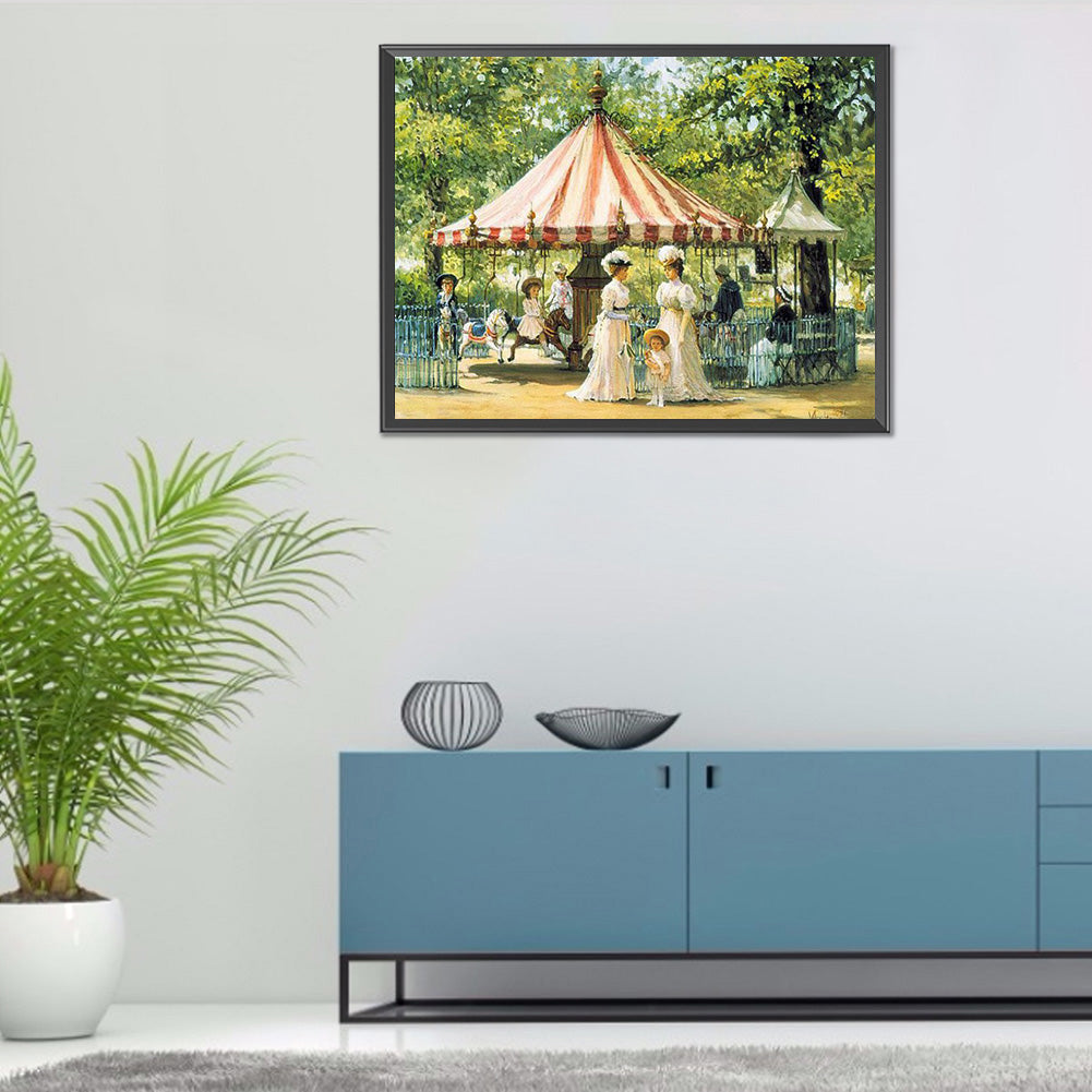 Dame Playground 50*40CM(Canvas) Full Round Drill Diamond Painting
