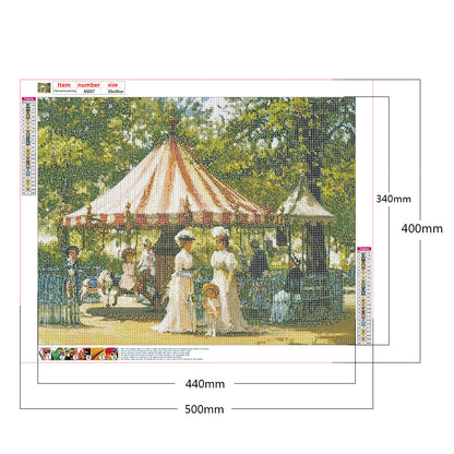 Dame Playground 50*40CM(Canvas) Full Round Drill Diamond Painting