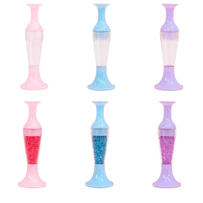Flower Pot 5D Diamond Painting Point Drill Pen DIY Crafts (w/ Drill Pink)