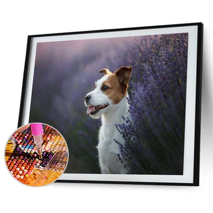 Puppy - Full Round Drill Diamond Painting 40*30CM