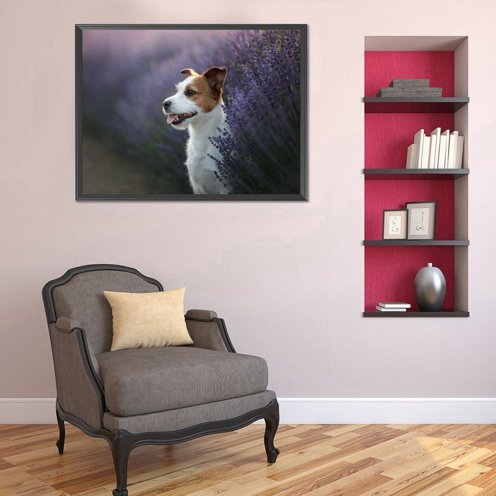 Puppy - Full Round Drill Diamond Painting 40*30CM