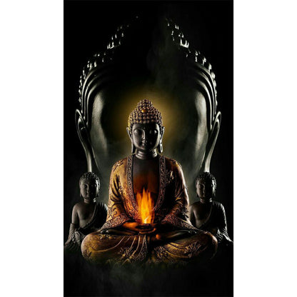 Buddha'S Light Shines - Full Round Drill Diamond Painting 40*70CM