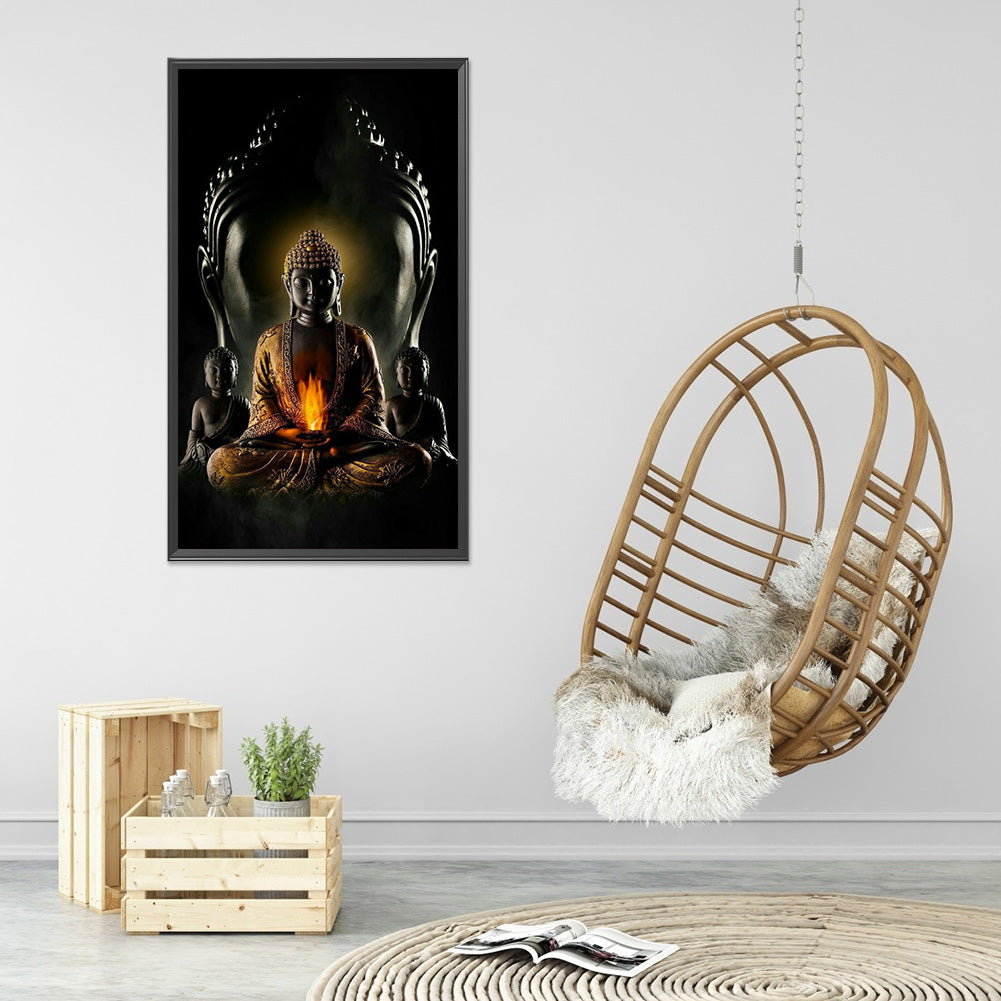 Buddha'S Light Shines - Full Round Drill Diamond Painting 40*70CM