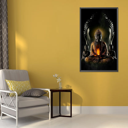 Buddha'S Light Shines - Full Round Drill Diamond Painting 40*70CM