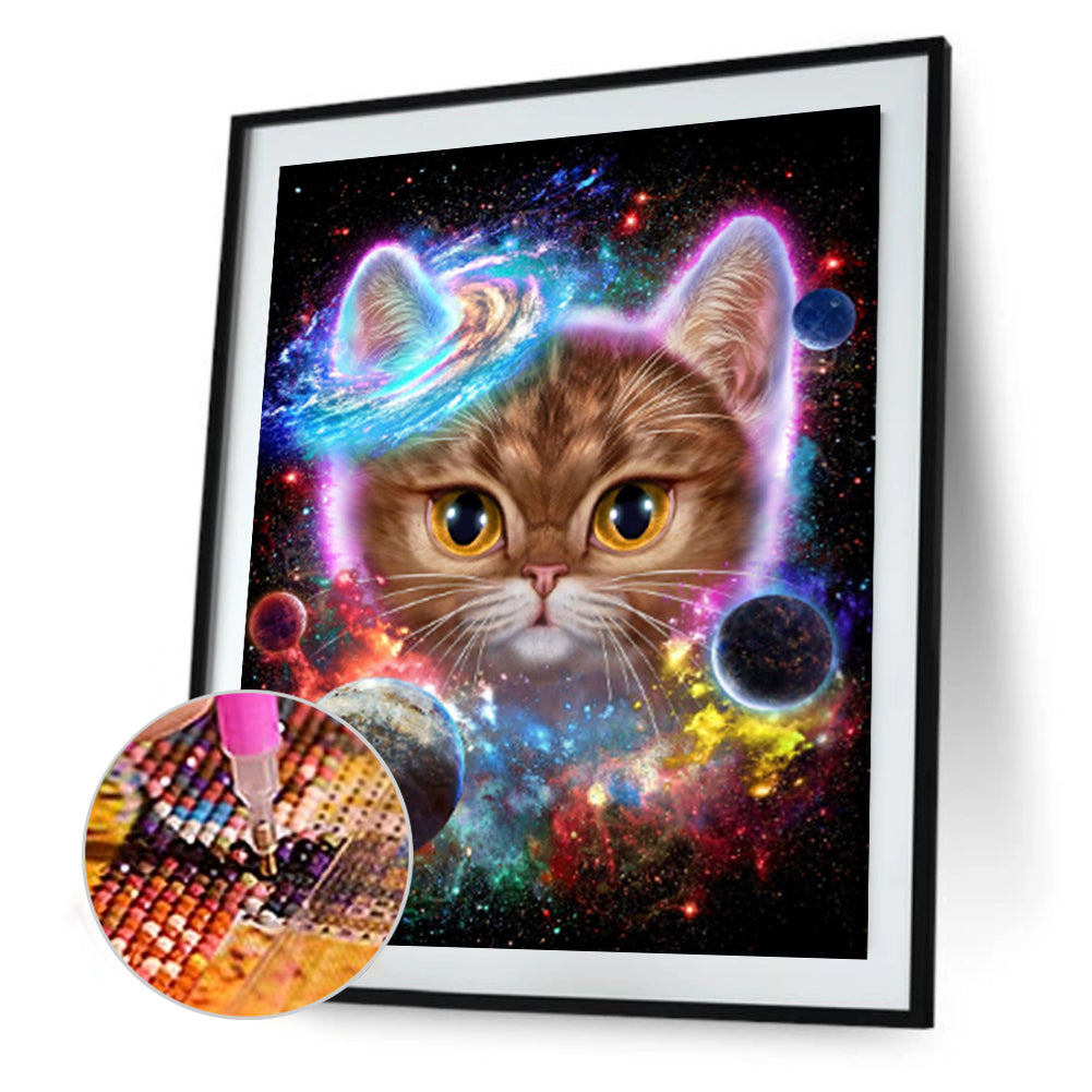 Cosmic Cat - Full Square Drill Diamond Painting 40*50CM