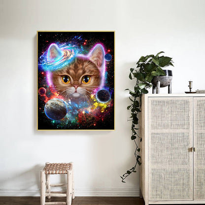 Cosmic Cat - Full Square Drill Diamond Painting 40*50CM