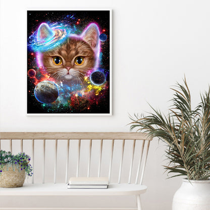 Cosmic Cat - Full Square Drill Diamond Painting 40*50CM