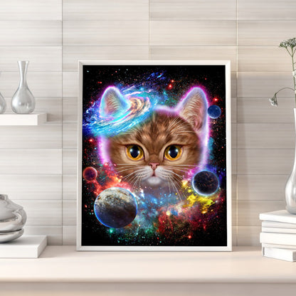 Cosmic Cat - Full Square Drill Diamond Painting 40*50CM