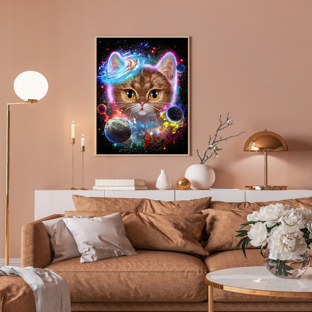 Cosmic Cat - Full Square Drill Diamond Painting 40*50CM