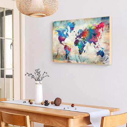 Map - Full Round Drill Diamond Painting 40*30CM