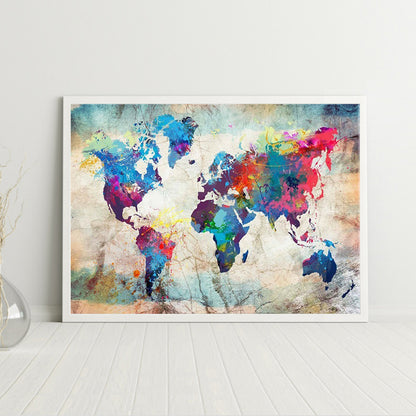 Map - Full Round Drill Diamond Painting 40*30CM