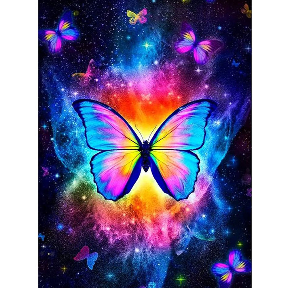 Butterfly - Full Round Drill Diamond Painting 30*40CM