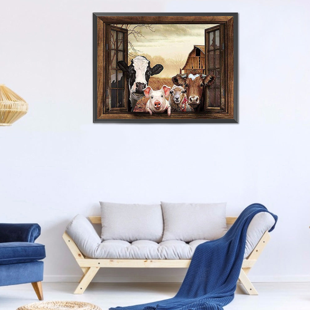 Donkey - Full Round Drill Diamond Painting 50*40CM