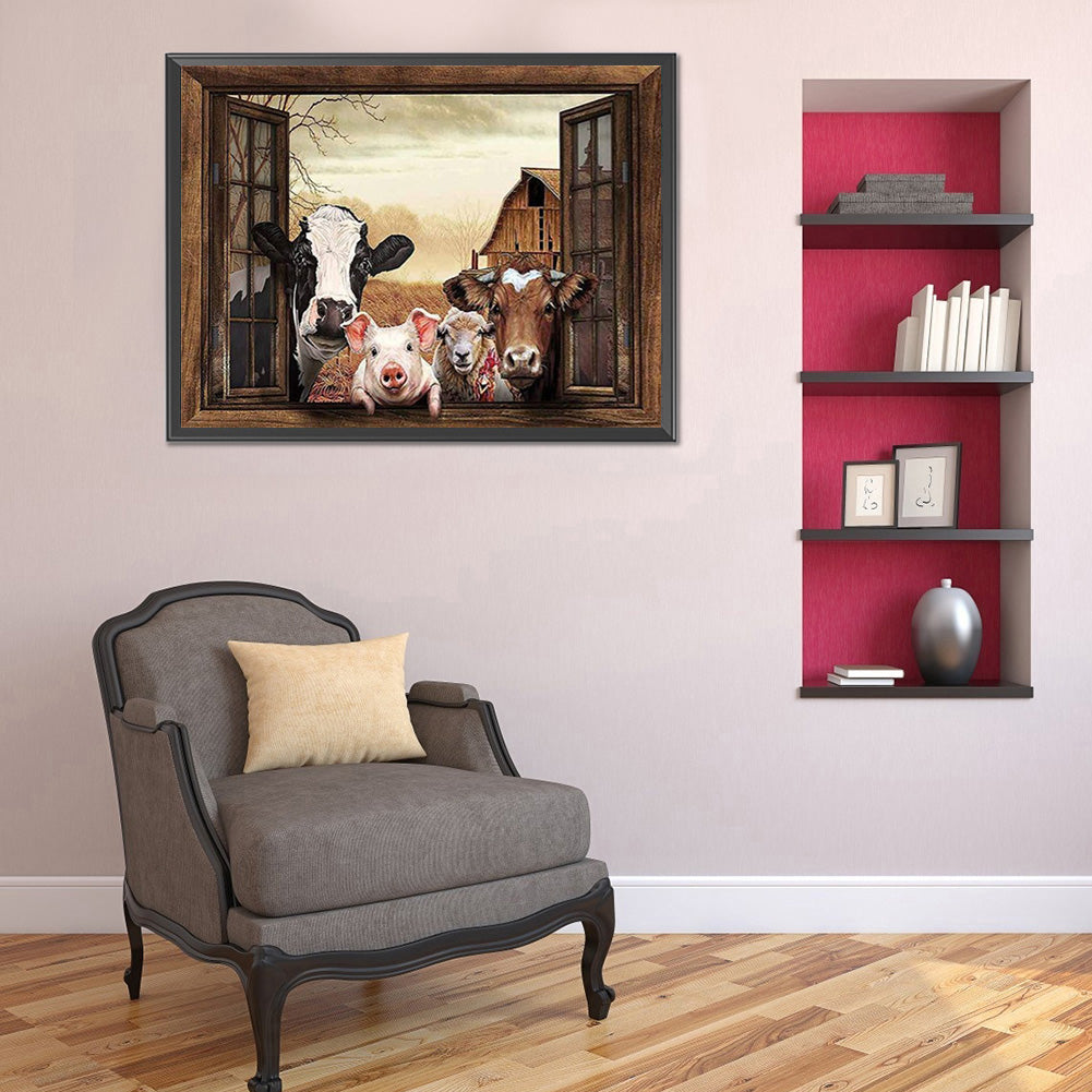 Donkey - Full Round Drill Diamond Painting 50*40CM