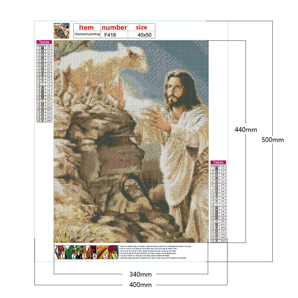 Jesus - Full Square Drill Diamond Painting 40*50CM