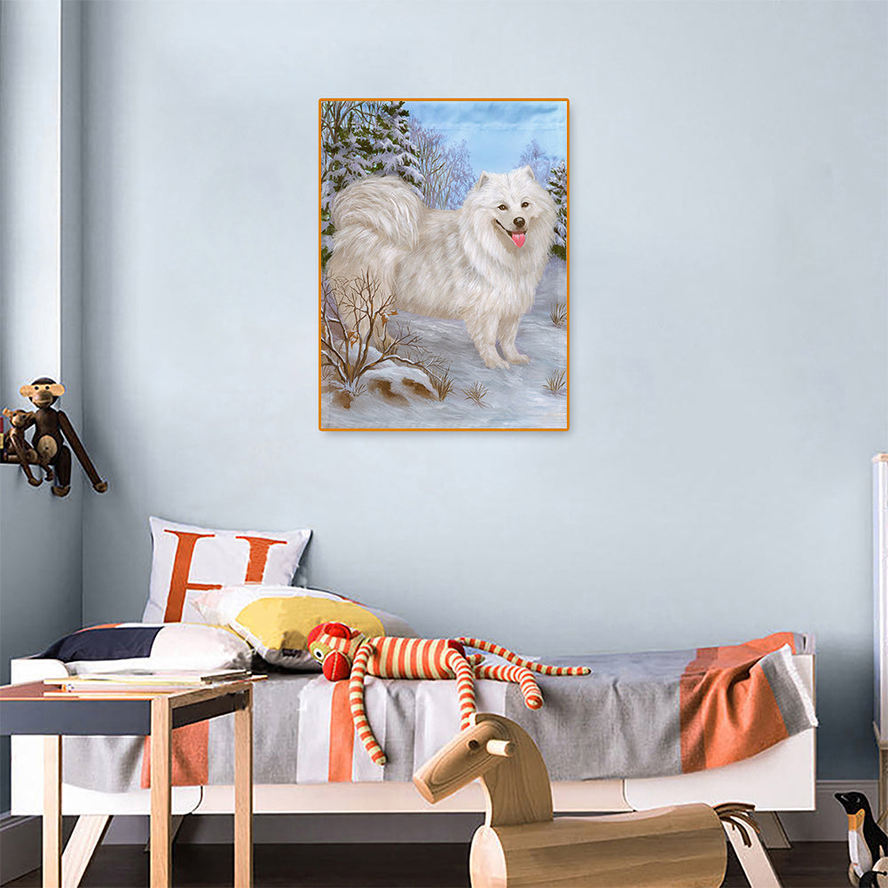 Dog - Full Round Drill Diamond Painting 30*40CM