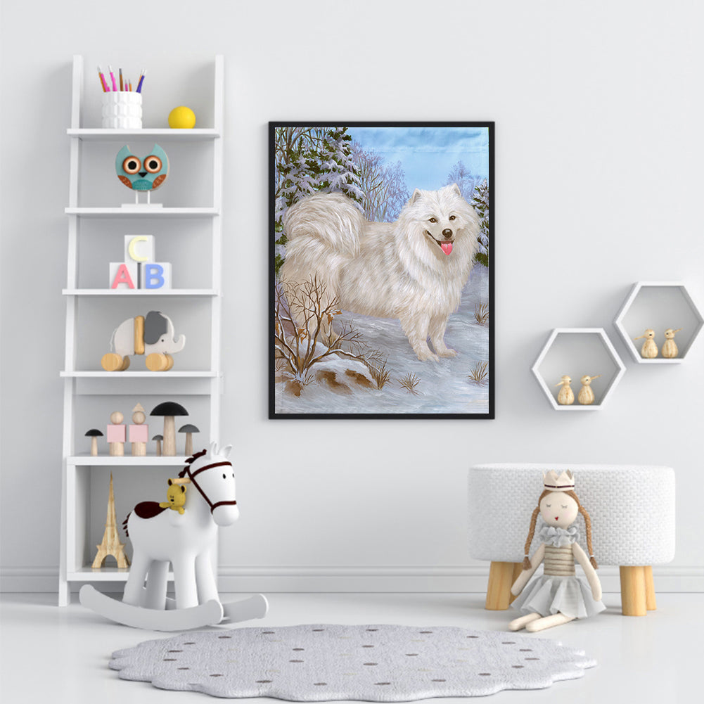 Dog - Full Round Drill Diamond Painting 30*40CM