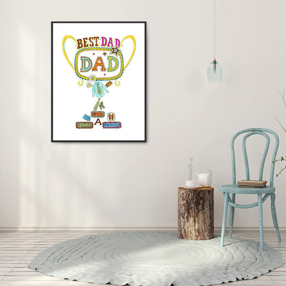 Father'S Day - Full Round Drill Diamond Painting 30*40CM