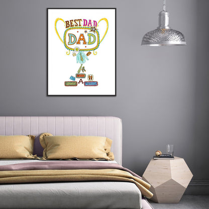 Father'S Day - Full Round Drill Diamond Painting 30*40CM