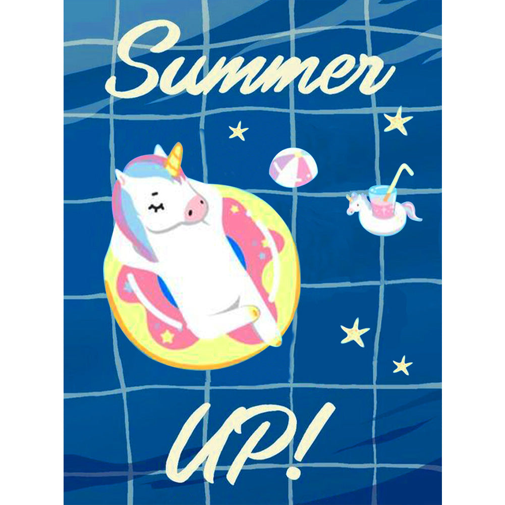 Refreshing Summer - Full Round Drill Diamond Painting 30*40CM